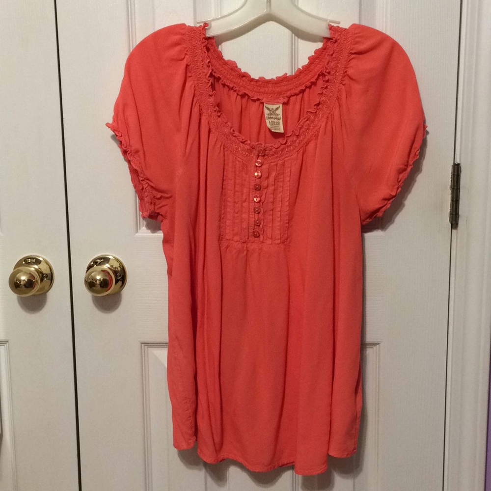 Faded Glory Women’s Cap Sleeve Blouse